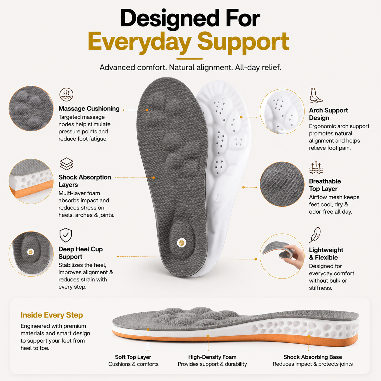 Veltora™ Orthopedic Massage Insoles